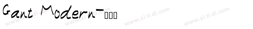 Gant Modern字体转换